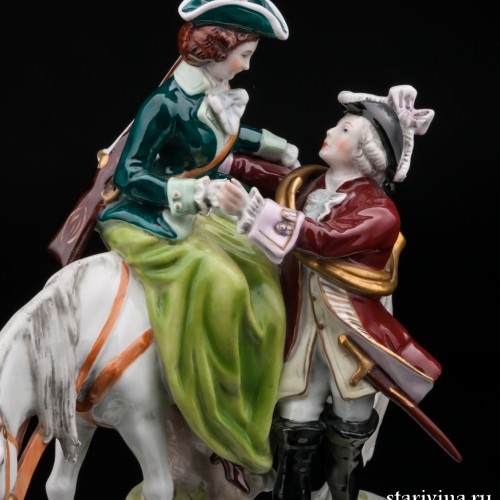 Пара на охоте, Scheibe-Alsbach, Германия, сер. 20 в