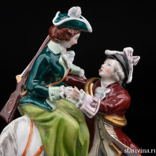 Пара на охоте, Scheibe-Alsbach, Германия, сер. 20 в