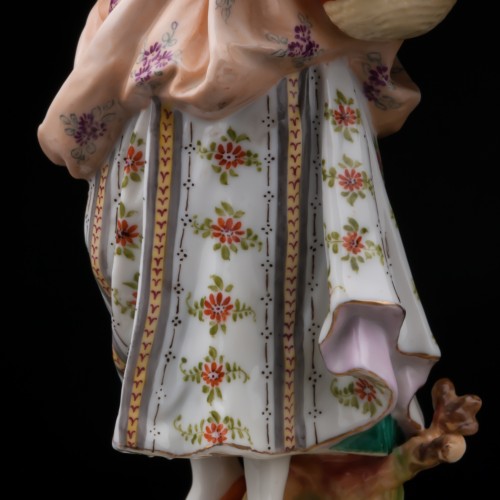 Пара с цветочными корзинами (продавцы цветов), Volkstedt, Германия, 19 в