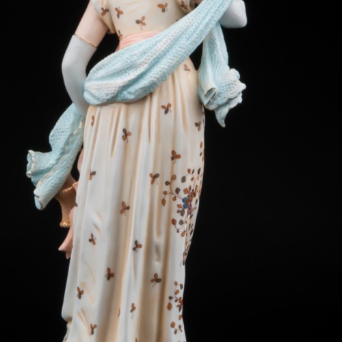 Дама в шляпке с корзинкой, Volkstedt, Германия, 19 в