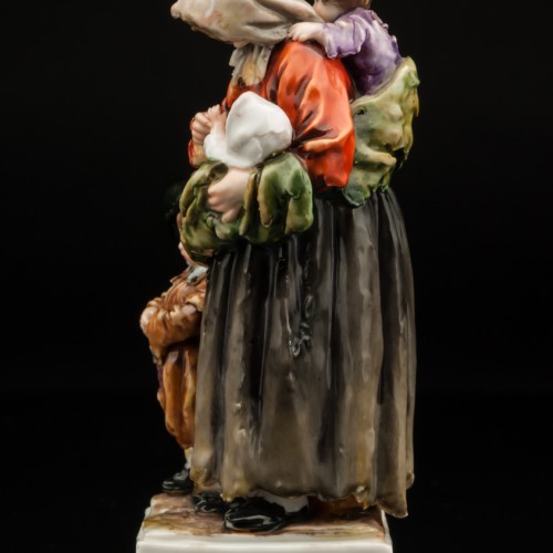 Нищенка с тремя детьми, Volkstedt, Германия, кон. 19 - нач. 20 вв