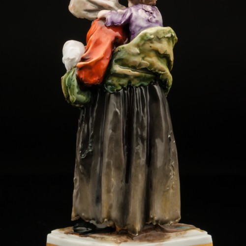 Нищенка с тремя детьми, Volkstedt, Германия, кон. 19 - нач. 20 вв