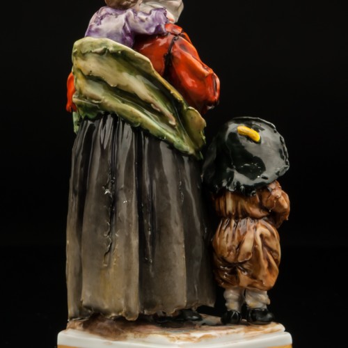 Нищенка с тремя детьми, Volkstedt, Германия, кон. 19 - нач. 20 вв