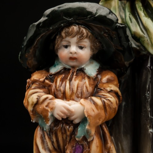 Нищенка с тремя детьми, Volkstedt, Германия, кон. 19 - нач. 20 вв