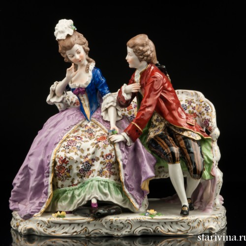 Пара на диване, Ernst Bohne Sohne, Германия, сер. 20 в