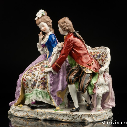 Пара на диване, Ernst Bohne Sohne, Германия, сер. 20 в