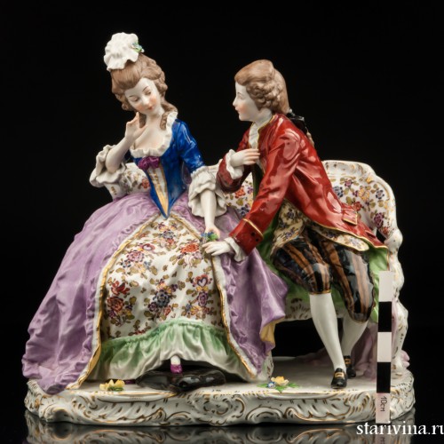 Пара на диване, Ernst Bohne Sohne, Германия, сер. 20 в