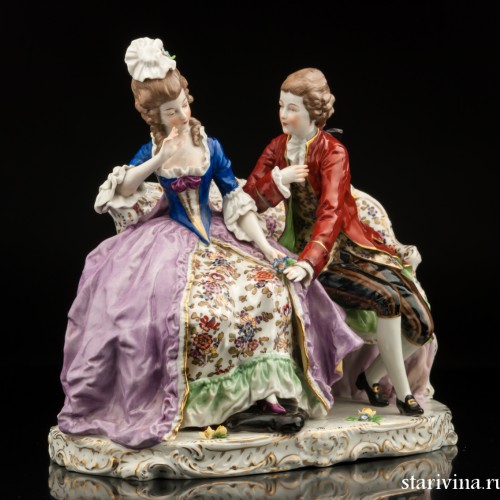 Пара на диване, Ernst Bohne Sohne, Германия, сер. 20 в