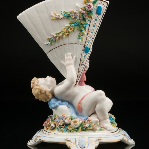 Путти с веером, салфетница, Unger, Schneider & Cie, Германия, 19 в