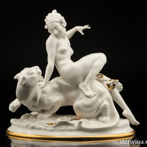 Ариадна (обнаженная на пантере), Hutschenreuther, Германия, 1928-38 гг