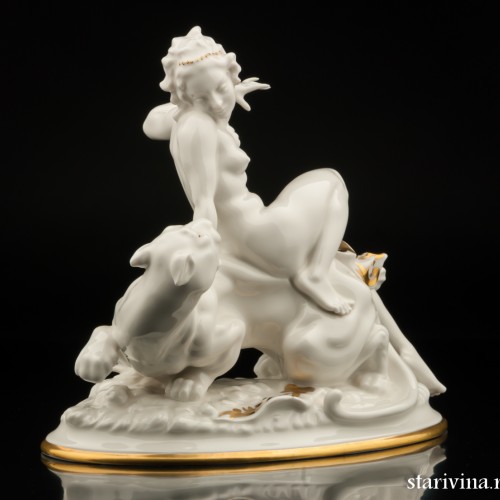 Ариадна (обнаженная на пантере), Hutschenreuther, Германия, 1928-38 гг