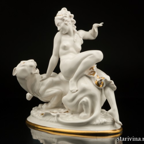 Ариадна (обнаженная на пантере), Hutschenreuther, Германия, 1928-38 гг