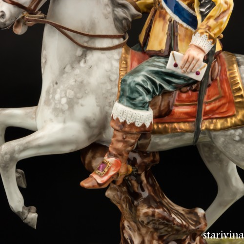 Арамис (кавалер с письмом на коне), Unterweissbach, Германия, 1960 гг