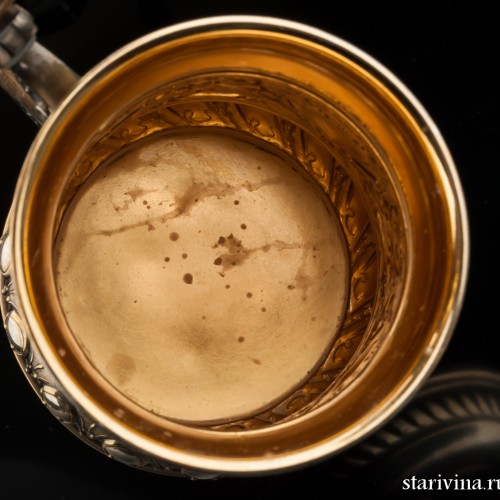 Металлическая кружка 1 л, серебрение, WMF, Германия, ок. 1900 гг