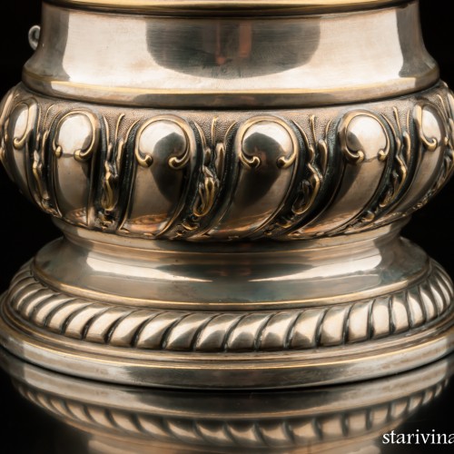 Металлическая кружка 1 л, серебрение, WMF, Германия, ок. 1900 гг