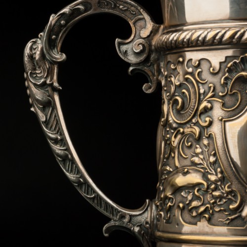 Металлическая кружка 1 л, серебрение, WMF, Германия, ок. 1900 гг