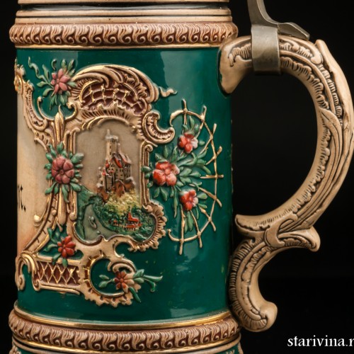 Кружка 1 л, Albert Jacob Thewalt, Германия, 1890-1910 гг