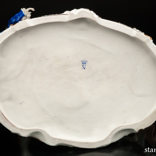 Сценка у портшеза (карета, кружевная), Unterweissbach, Германия, 1950 гг