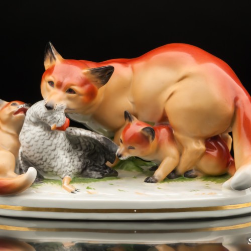 Лиса и лисята, Австрия, нач. - сер. 20 века