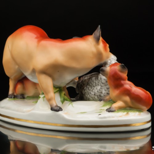 Лиса и лисята, Австрия, нач. - сер. 20 века