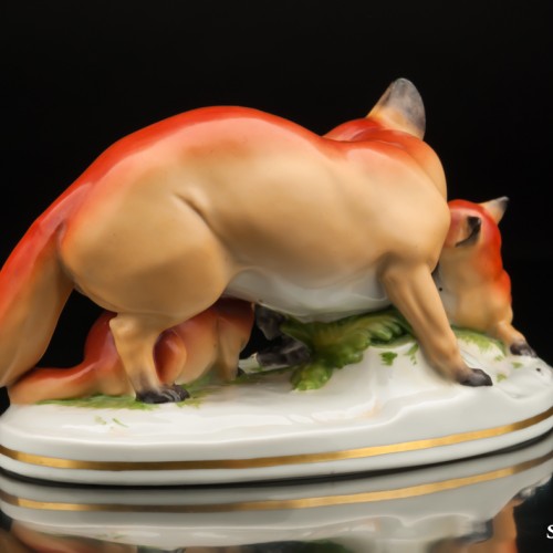 Лиса и лисята, Австрия, нач. - сер. 20 века