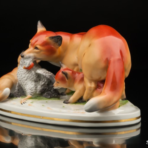 Лиса и лисята, Австрия, нач. - сер. 20 века