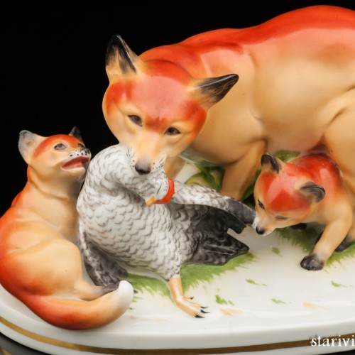 Лиса и лисята, Австрия, нач. - сер. 20 века