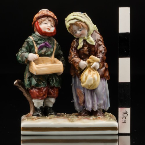 Двое нищих детишек, Volkstedt, Германия, кон. 19 - нач. 20 вв