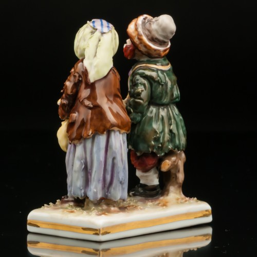 Двое нищих детишек, Volkstedt, Германия, кон. 19 - нач. 20 вв