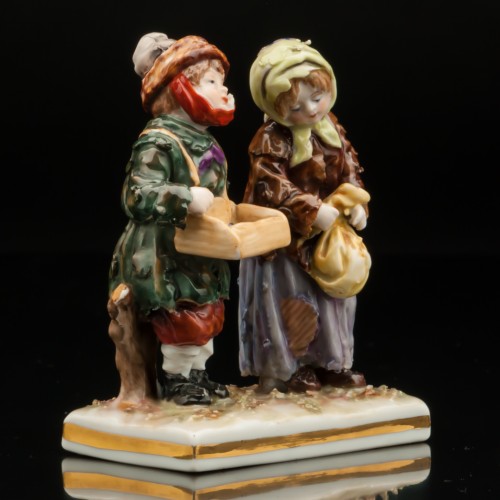 Двое нищих детишек, Volkstedt, Германия, кон. 19 - нач. 20 вв