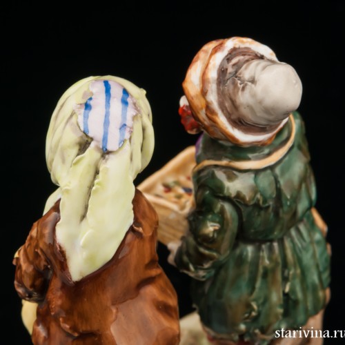 Двое нищих детишек, Volkstedt, Германия, кон. 19 - нач. 20 вв