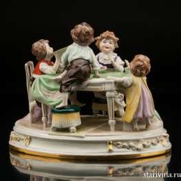 Дети за столом, Scheibe-Alsbach, Германия, сер. 20 в