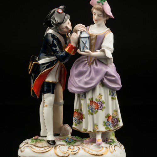 Солдат и девушка, Франция, 19 в