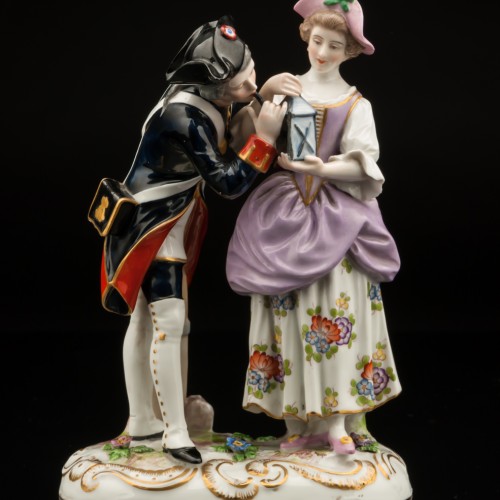 Солдат и девушка, Франция, 19 в