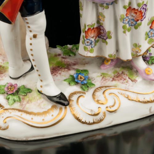 Солдат и девушка, Франция, 19 в