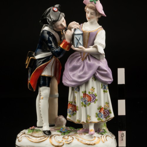 Солдат и девушка, Франция, 19 в