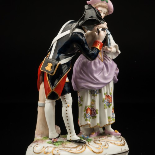 Солдат и девушка, Франция, 19 в