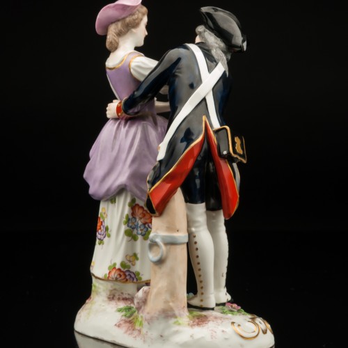 Солдат и девушка, Франция, 19 в