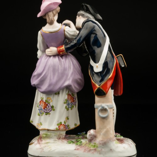 Солдат и девушка, Франция, 19 в