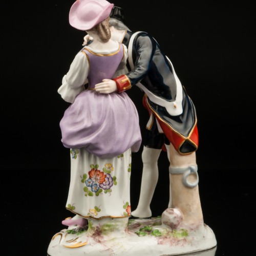 Солдат и девушка, Франция, 19 в