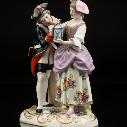 Солдат и девушка, Франция, 19 в