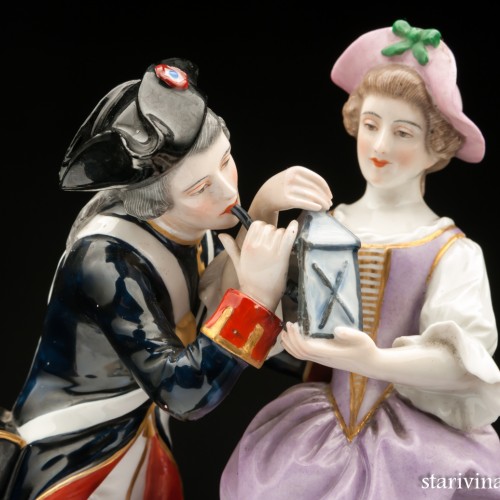 Солдат и девушка, Франция, 19 в