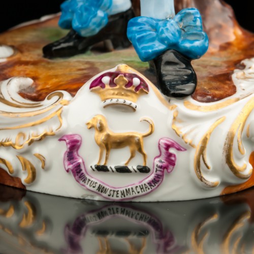 Пара в синих костюмах, Франция, 19 в