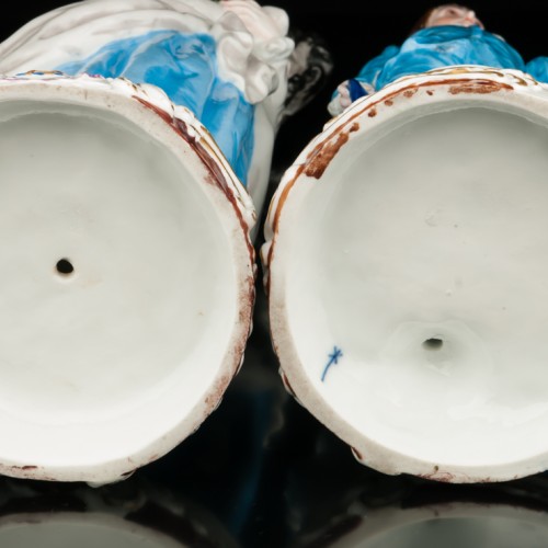 Пара в синих костюмах, Франция, 19 в