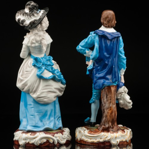 Пара в синих костюмах, Франция, 19 в