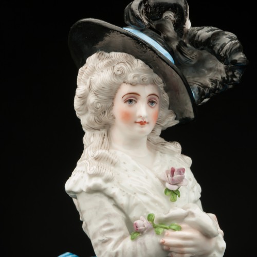 Пара в синих костюмах, Франция, 19 в