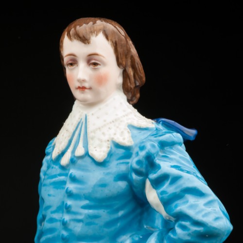 Пара в синих костюмах, Франция, 19 в