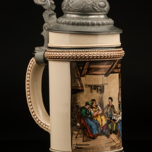 Кружка "Тирольская гостиная", 1/2 л, Германия, 1900 гг
