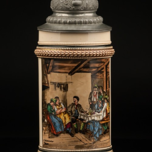 Кружка "Тирольская гостиная", 1/2 л, Германия, 1900 гг