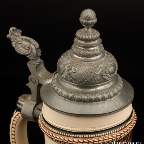 Кружка "Тирольская гостиная", 1/2 л, Германия, 1900 гг